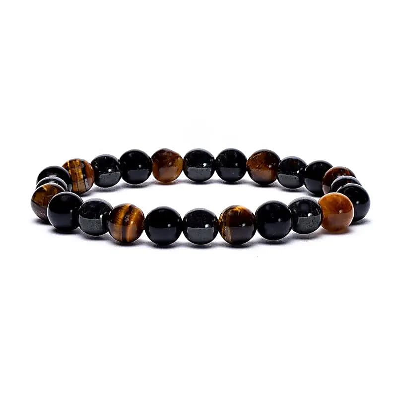 Hematite & Obsidian & Tiger eye Bracelet
